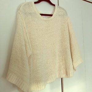 Cream Bell Sleeve Sweater